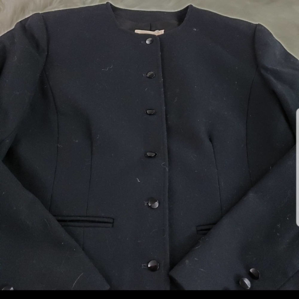 Pendleton Black Virgin Wool Blazer Button Jacket … - image 5